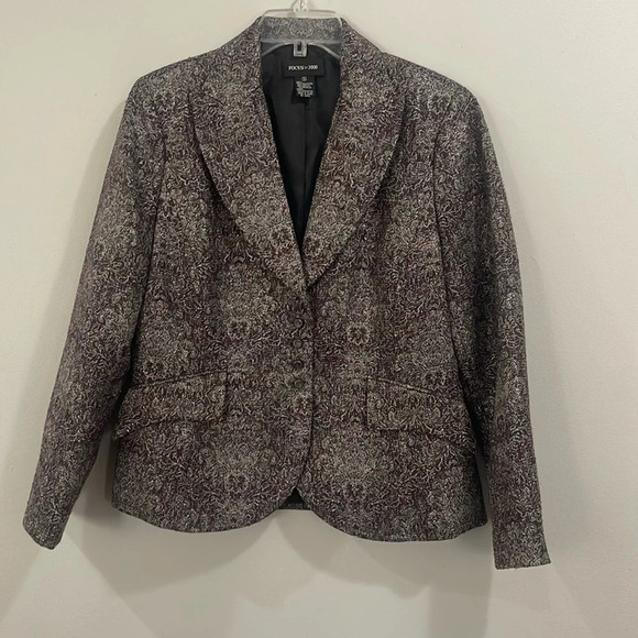 Focus 2000 Metallic Vintage Purple Blazer - Picture 1 of 10